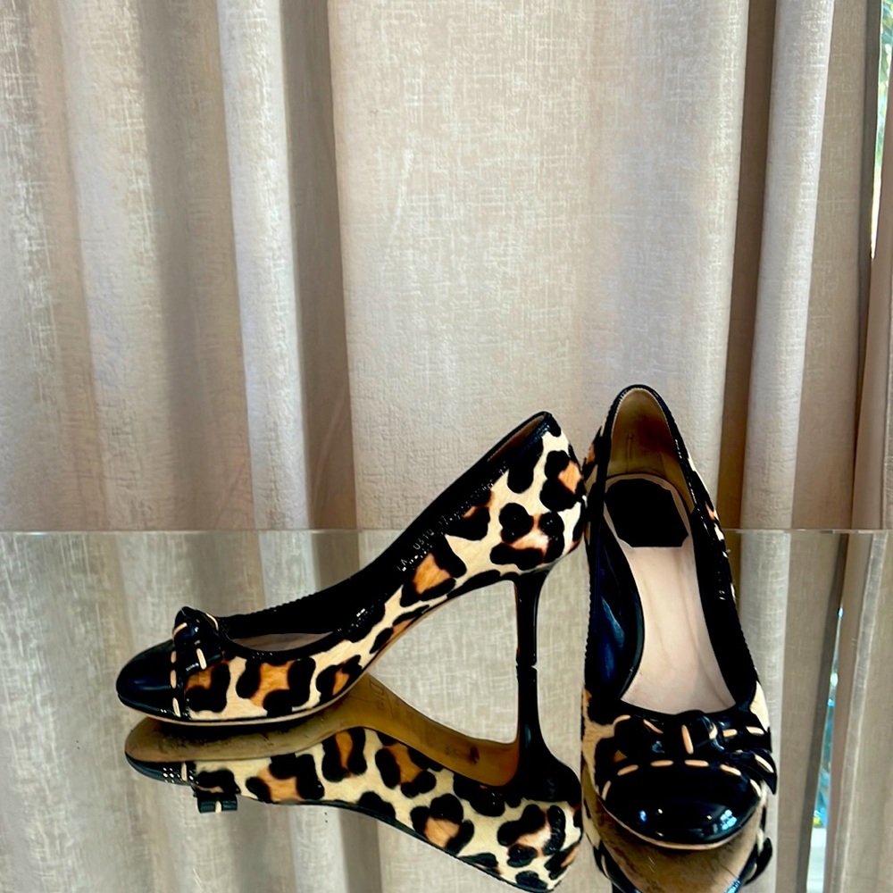 Dior pony hair heels, round toe, size 37